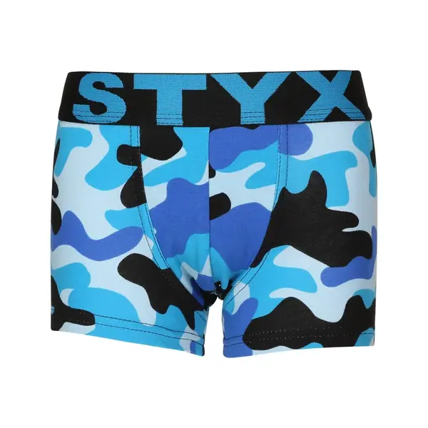 Detské boxerky art športová guma maskáč modrý (GJ1850) 12-14 rokov