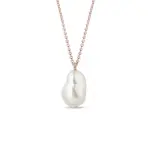 Náhrdelník z růžového zlata s barokní perlou KLENOTA