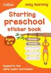 Starting preschool Sticker Book Ages 3-4 - Collins Easy Learning