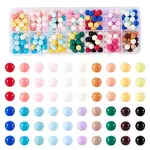 252Pcs 14 Colors Opaque Acrylic Beads