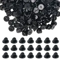 200Pcs Silicone Brooch Findings
