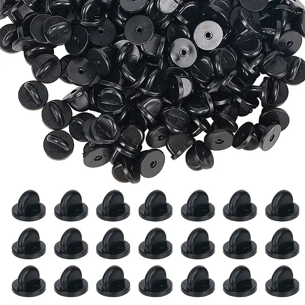 200Pcs Silicone Brooch Findings