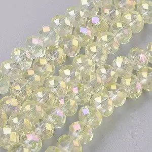 Electroplate Glass Beads Strands