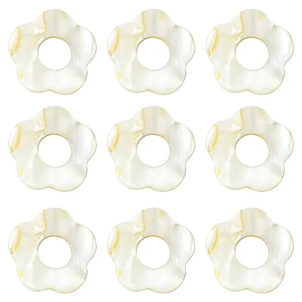 20Pcs Freshwater Shell Beads Frames