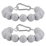 2Pcs Acrylic & Resin Flagpole Fastening Bead Rope Safety Ring