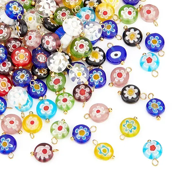 100Pcs Lampwork Pendants