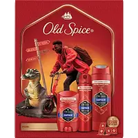 OLD SPICE Xmass sada Captain Dárková sada s hrou Domino 3 kusy, poškozený obal