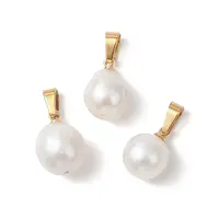 Natural Baroque Pearl Keshi Pearl Pendants