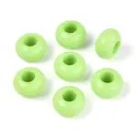 Opaque Acrylic European Beads