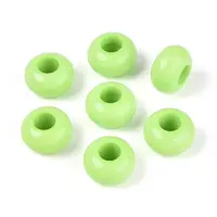 Opaque Acrylic European Beads