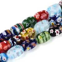 Handmade Millefiori Lampwork Beads Strands
