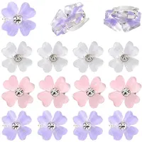 30Pcs 3 Colors Zinc Alloy Resin Hair Fastener