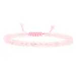 Adjustable Women's Rose Quartz Beaded Bracelet