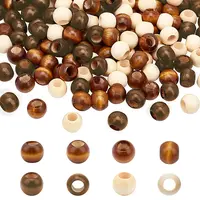 150 Pcs 3 Colors Wooden Beads