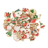 Alloy Christmas Series Enamel Pendants