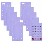 10Pcs 24-Hole Acrylic Earring Organizer Display Cards
