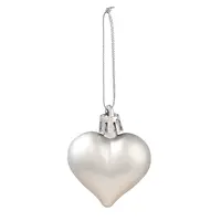 Valentine's Day Electroplate Plastic Heart Pendants Decorations