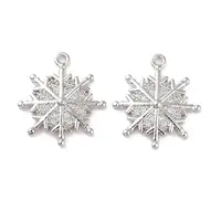 Brass Micro Pave Clear Cubic Zirconia Pendants