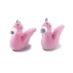 Flocking Opaque Resin Pendants