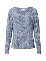 Kaffe Blúzka 'Geisa'  dymovo modrá / biela