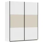 Rauch Möbel SKŘÍŇ S POSOUVACÍMI DVEŘMI, bílá, šampaňská, 175/210/59 cm