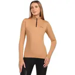 KILPI WILLIE Dámske termo tričko s dlhým rukávom, béžová, veľkosť