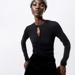 Tričko Armedangels Laleaa Festive 105 black