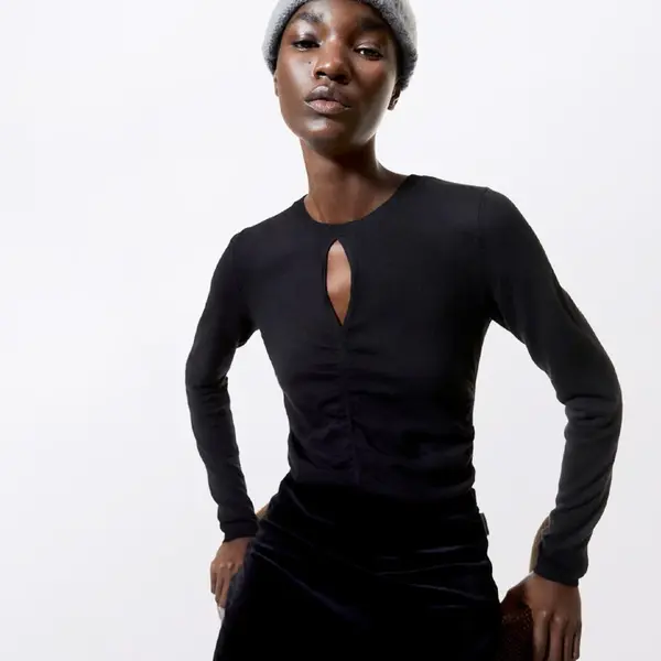 Tričko Armedangels Laleaa Festive 105 black