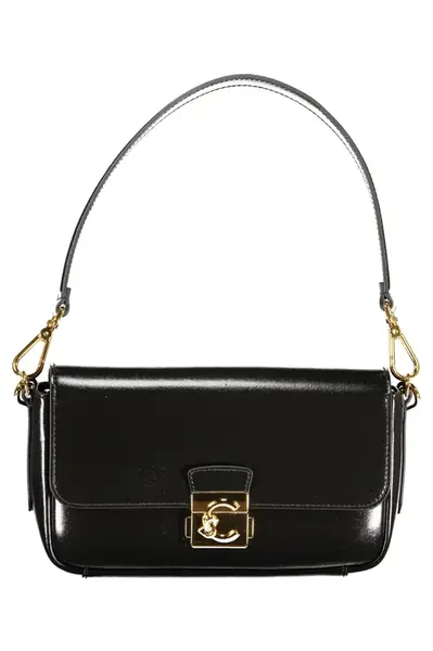 Elegantná čierna kabelka cez rameno