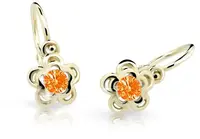 Cutie Jewellery Zlaté dětské náušnice C2204-10-X-1 oranžová