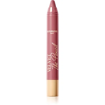 Bourjois Velvet the Pencil rtěnka v tužce s matným efektem odstín 03 In Mauve Again 1,8 g