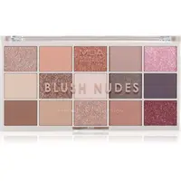 MUA Makeup Academy Eyeshadow Collection 15 Shade Palette paletka očních stínů odstín Blush Nudes 12 g