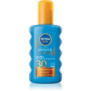 NIVEA SUN Protect & Bronze sprej na opalování podporující zhnědnutí SPF 30 200 ml