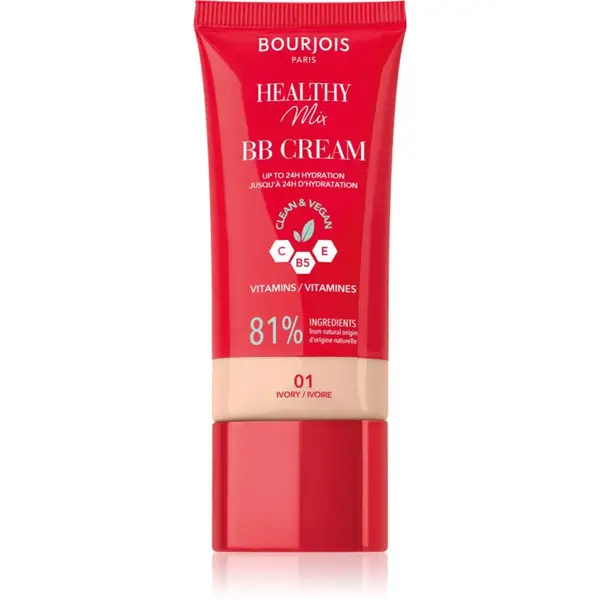 Bourjois Healthy Mix Clean & Vegan BB Cream BB krém odstín 01 Ivory 30 ml