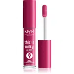 NYX Professional Makeup This is Milky Gloss Milkshakes hydratační lesk na rty s parfemací odstín 12 Malt Shake 4 ml