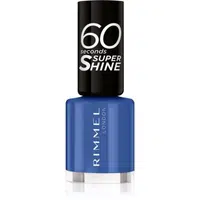 Rimmel 60 Seconds Super Shine lak na nehty odstín 828 Danny Boy Blue! 8 ml