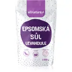 Allnature Epsomská sůl Levandule sůl do koupele 1000 g