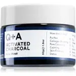 Q+A Activated Charcoal detoxikační pleťová maska s aktivním uhlím 50 g