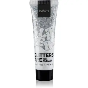Gabriella Salvete Glitters Are The Answer třpytky na obličej, tělo a vlasy odstín Silver 30 ml