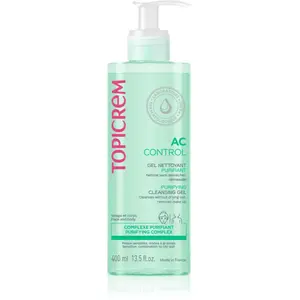 Topicrem AC Purifying Cleansing Gel hloubkově čisticí gel pro mastnou citlivou pleť 400 ml
