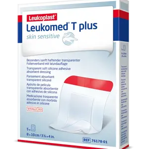 Leukoplast Leukomed T plus skin sensitive 8x10 cm absorpční krytí 5 ks