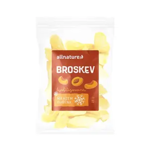 Allnature Broskve sušené mrazem plátky 15 g