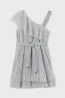 Dívčí šaty Mayoral šedá barva, mini, 6977