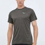Sportovní triko Salewa Puez Melange Dry zelená barva, 00-0000026537