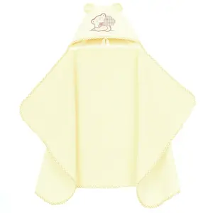 Mamo Tato Maxi osuška, pončo s kapucí Medvídek, 70x120cm - smetanová