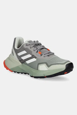 Boty adidas TERREX Soulstride dámské, zelená barva, JI1923