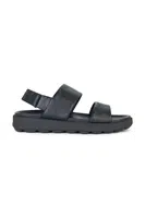 Kožené sandály Geox U SPHERICA EC6 pánské, černá barva, U45GWC 00085 C9999