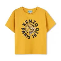 Dětské bavlněné tričko Kenzo Kids žlutá barva, K60916