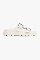 Kožené pantofle Tommy Jeans DOUBLE STRAP SANDAL