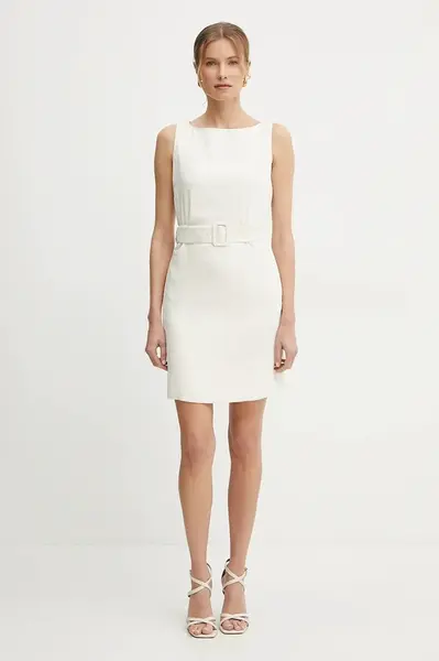 Šaty Silvian Heach PLINA béžová barva, mini, GPP25395VE